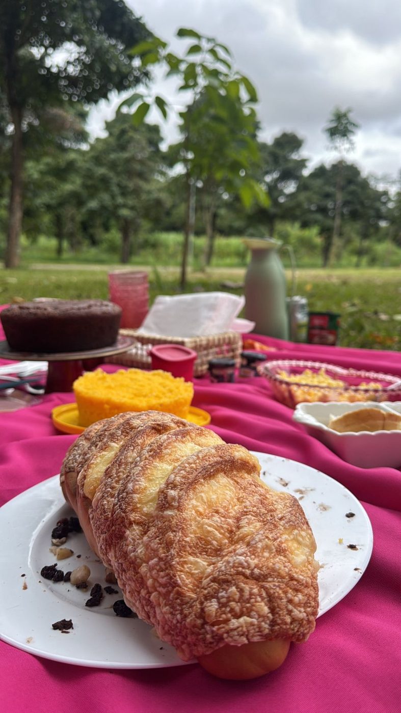 Pão de queijo dourado